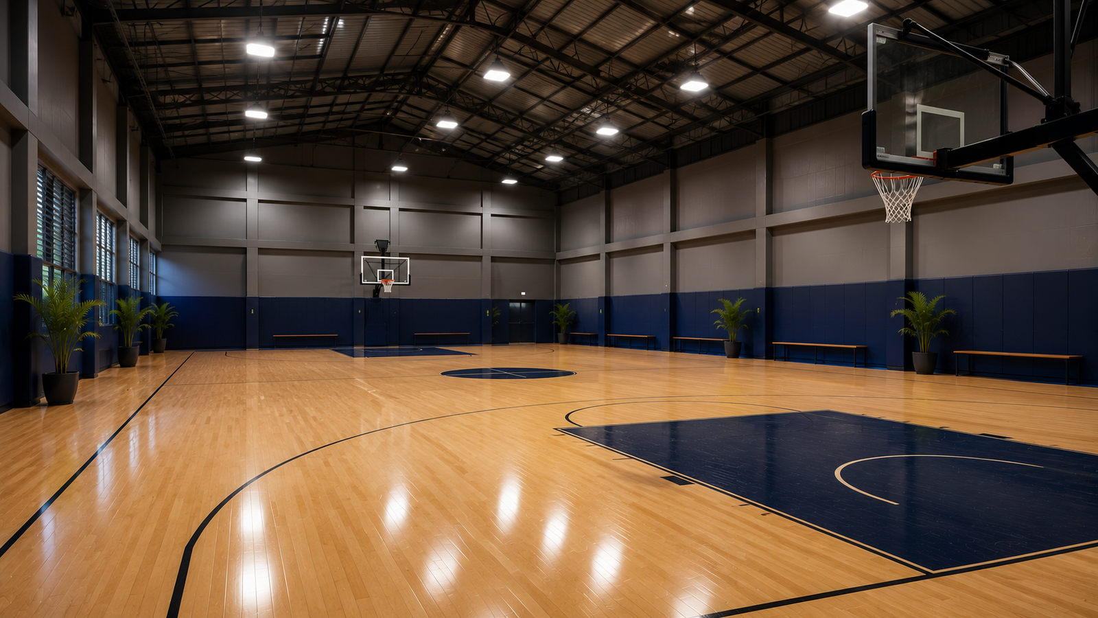 Glare-Free LED Court Lighting