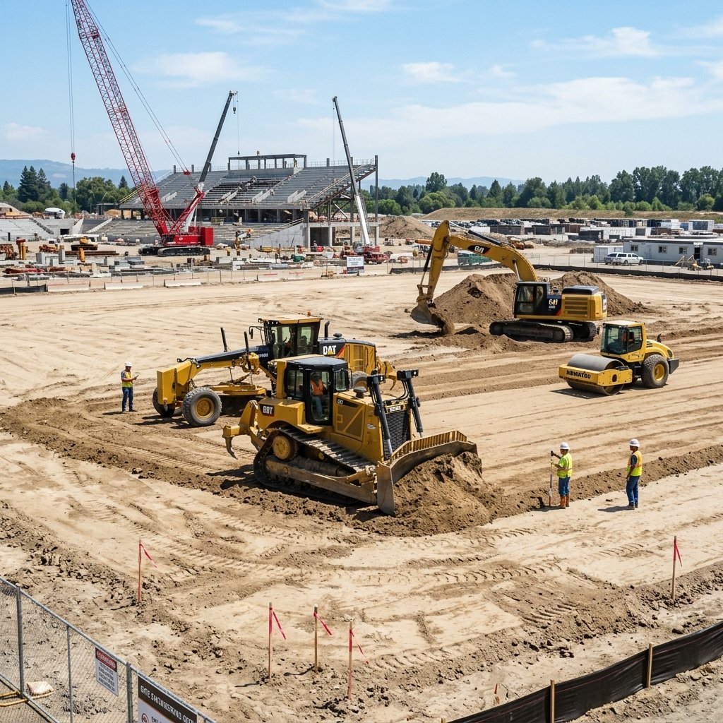 Concrete sub-slab construction